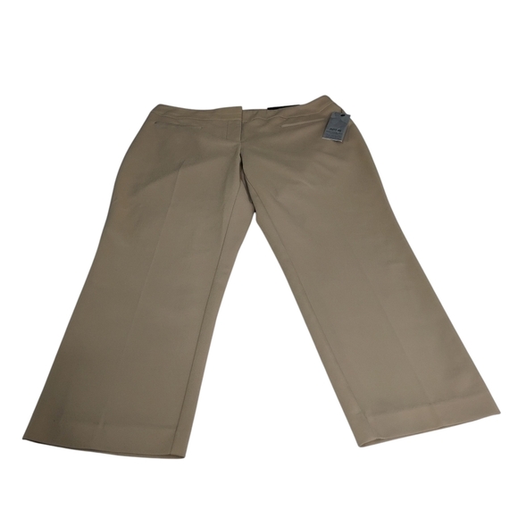 Apt. 9 Capri Pants Women's Beige Mid Rise Straight Leg Mid Calf Size 10 NWT - Picture 3 of 11